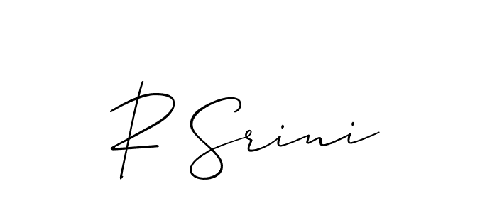 Make a short R Srini signature style. Manage your documents anywhere anytime using Allison_Script. Create and add eSignatures, submit forms, share and send files easily. R Srini signature style 2 images and pictures png