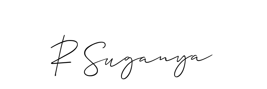 See photos of R Suganya official signature by Spectra . Check more albums & portfolios. Read reviews & check more about Allison_Script font. R Suganya signature style 2 images and pictures png