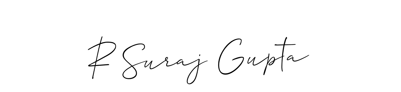 It looks lik you need a new signature style for name R Suraj Gupta. Design unique handwritten (Allison_Script) signature with our free signature maker in just a few clicks. R Suraj Gupta signature style 2 images and pictures png