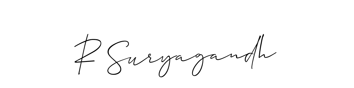 Once you've used our free online signature maker to create your best signature Allison_Script style, it's time to enjoy all of the benefits that R Suryagandh name signing documents. R Suryagandh signature style 2 images and pictures png