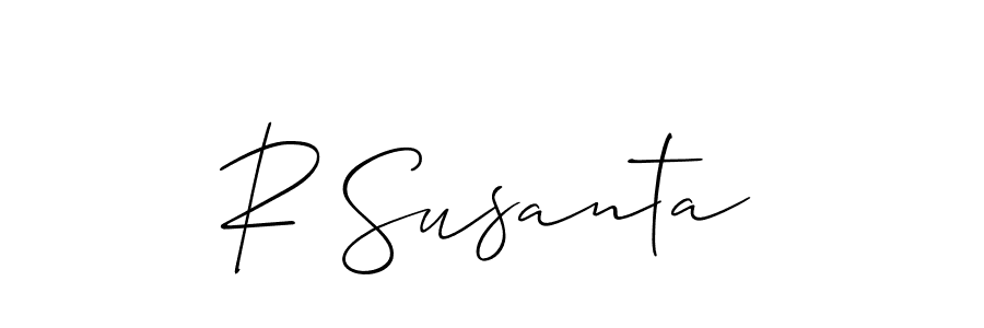 Make a beautiful signature design for name R Susanta. Use this online signature maker to create a handwritten signature for free. R Susanta signature style 2 images and pictures png