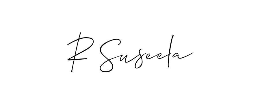 You can use this online signature creator to create a handwritten signature for the name R Suseela. This is the best online autograph maker. R Suseela signature style 2 images and pictures png