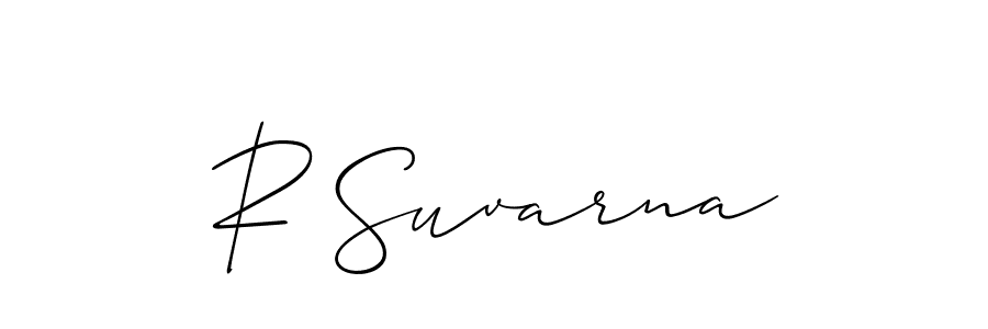 You can use this online signature creator to create a handwritten signature for the name R Suvarna. This is the best online autograph maker. R Suvarna signature style 2 images and pictures png