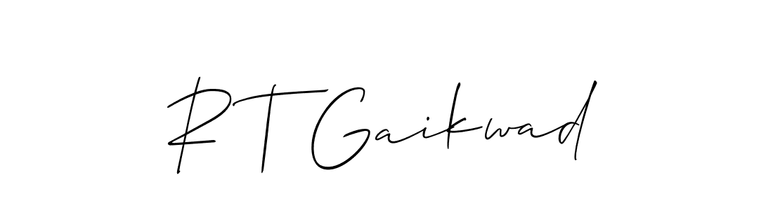 Similarly Allison_Script is the best handwritten signature design. Signature creator online .You can use it as an online autograph creator for name R T Gaikwad. R T Gaikwad signature style 2 images and pictures png