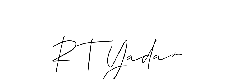 Check out images of Autograph of R T Yadav name. Actor R T Yadav Signature Style. Allison_Script is a professional sign style online. R T Yadav signature style 2 images and pictures png