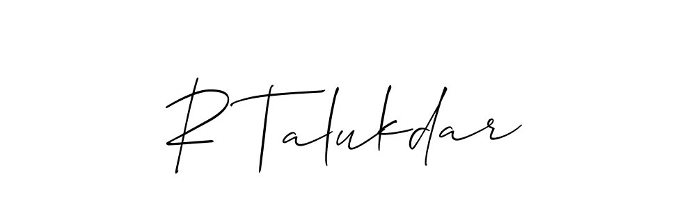 This is the best signature style for the R Talukdar name. Also you like these signature font (Allison_Script). Mix name signature. R Talukdar signature style 2 images and pictures png