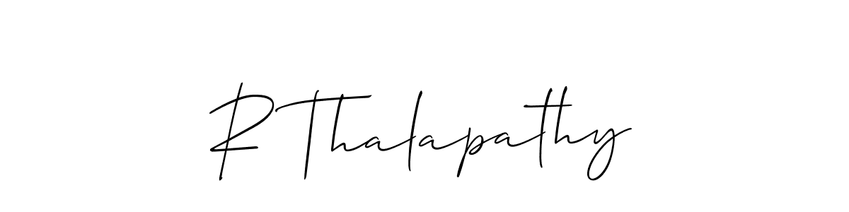 How to Draw R Thalapathy signature style? Allison_Script is a latest design signature styles for name R Thalapathy. R Thalapathy signature style 2 images and pictures png