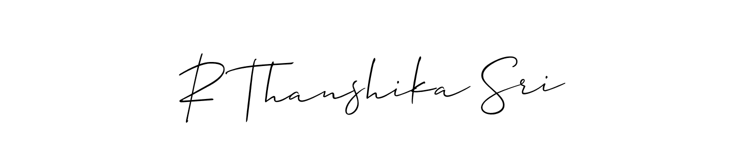 Make a beautiful signature design for name R Thanshika Sri. Use this online signature maker to create a handwritten signature for free. R Thanshika Sri signature style 2 images and pictures png