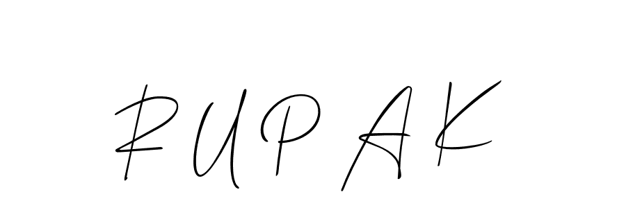 Also we have R U P A K name is the best signature style. Create professional handwritten signature collection using Allison_Script autograph style. R U P A K signature style 2 images and pictures png