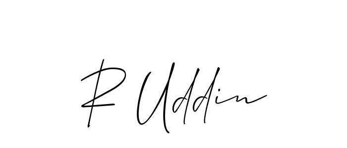 Make a beautiful signature design for name R Uddin. Use this online signature maker to create a handwritten signature for free. R Uddin signature style 2 images and pictures png