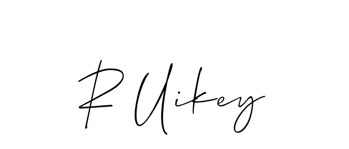 You should practise on your own different ways (Allison_Script) to write your name (R Uikey) in signature. don't let someone else do it for you. R Uikey signature style 2 images and pictures png