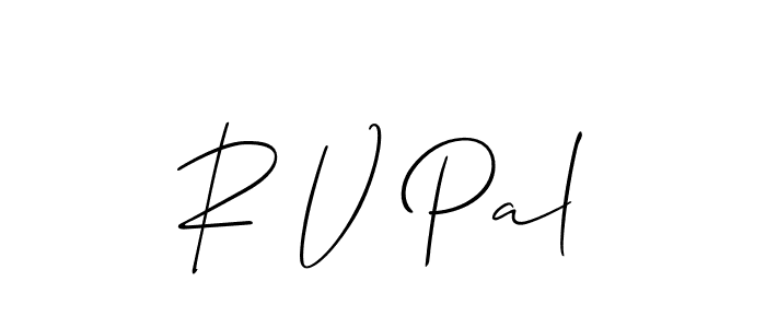 It looks lik you need a new signature style for name R V Pal. Design unique handwritten (Allison_Script) signature with our free signature maker in just a few clicks. R V Pal signature style 2 images and pictures png