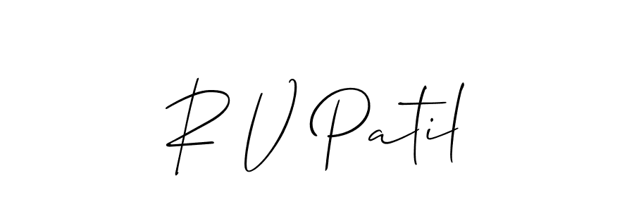 It looks lik you need a new signature style for name R V Patil. Design unique handwritten (Allison_Script) signature with our free signature maker in just a few clicks. R V Patil signature style 2 images and pictures png