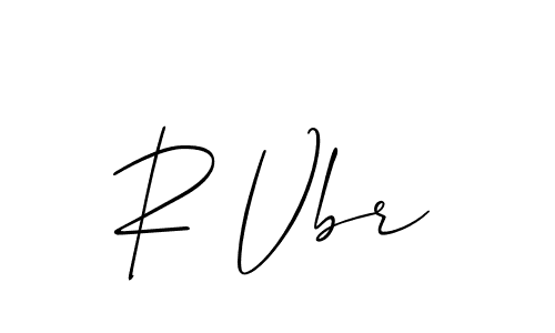 Create a beautiful signature design for name R Vbr. With this signature (Allison_Script) fonts, you can make a handwritten signature for free. R Vbr signature style 2 images and pictures png
