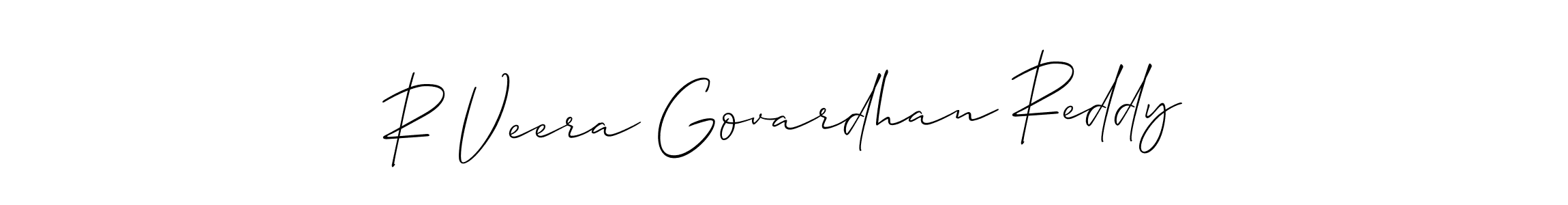 How to Draw R Veera Govardhan Reddy signature style? Allison_Script is a latest design signature styles for name R Veera Govardhan Reddy. R Veera Govardhan Reddy signature style 2 images and pictures png