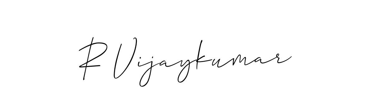 Make a beautiful signature design for name R Vijaykumar. Use this online signature maker to create a handwritten signature for free. R Vijaykumar signature style 2 images and pictures png