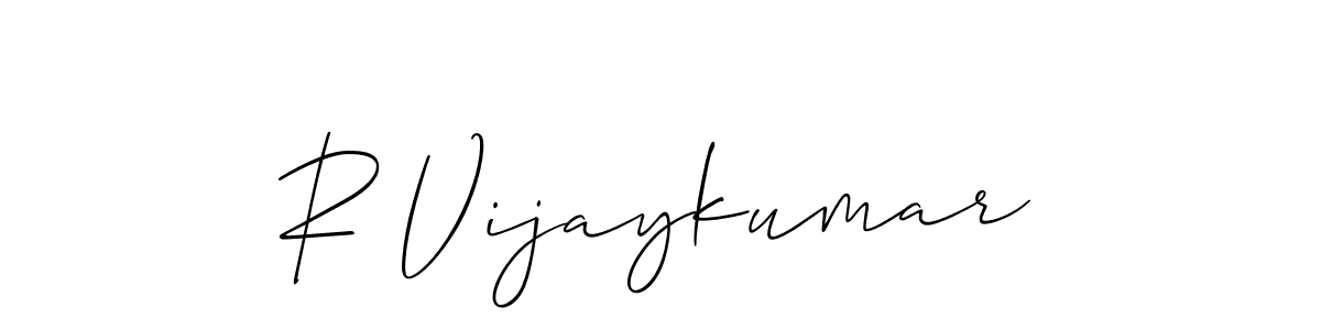 It looks lik you need a new signature style for name R Vijaykumar. Design unique handwritten (Allison_Script) signature with our free signature maker in just a few clicks. R Vijaykumar signature style 2 images and pictures png