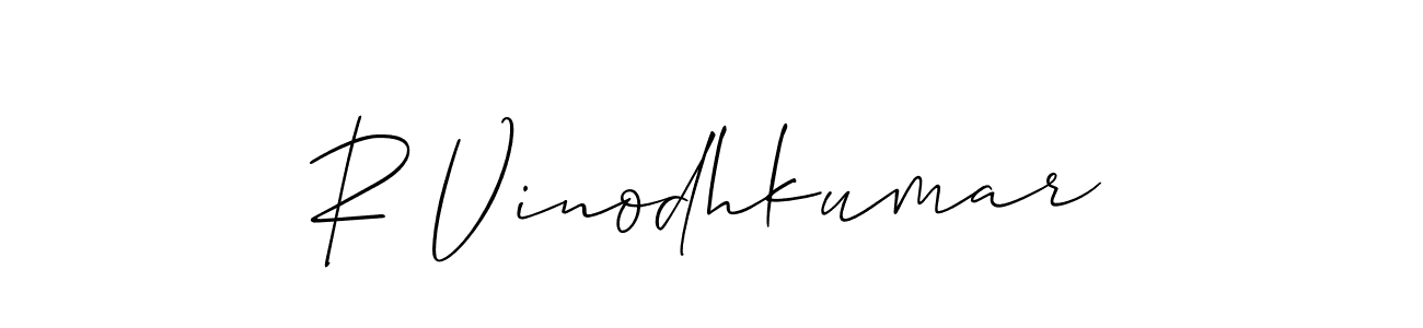 How to Draw R Vinodhkumar signature style? Allison_Script is a latest design signature styles for name R Vinodhkumar. R Vinodhkumar signature style 2 images and pictures png