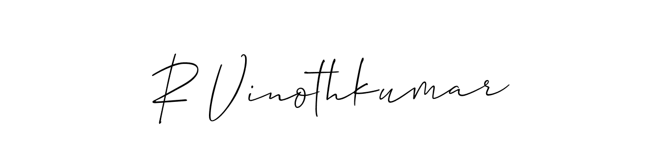 Design your own signature with our free online signature maker. With this signature software, you can create a handwritten (Allison_Script) signature for name R Vinothkumar. R Vinothkumar signature style 2 images and pictures png