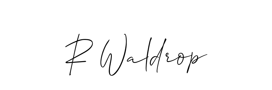 Best and Professional Signature Style for R Waldrop. Allison_Script Best Signature Style Collection. R Waldrop signature style 2 images and pictures png