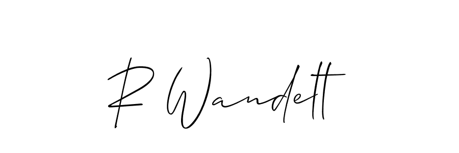 How to make R Wandelt signature? Allison_Script is a professional autograph style. Create handwritten signature for R Wandelt name. R Wandelt signature style 2 images and pictures png