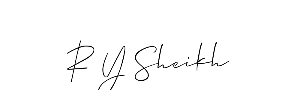 Once you've used our free online signature maker to create your best signature Allison_Script style, it's time to enjoy all of the benefits that R Y Sheikh name signing documents. R Y Sheikh signature style 2 images and pictures png