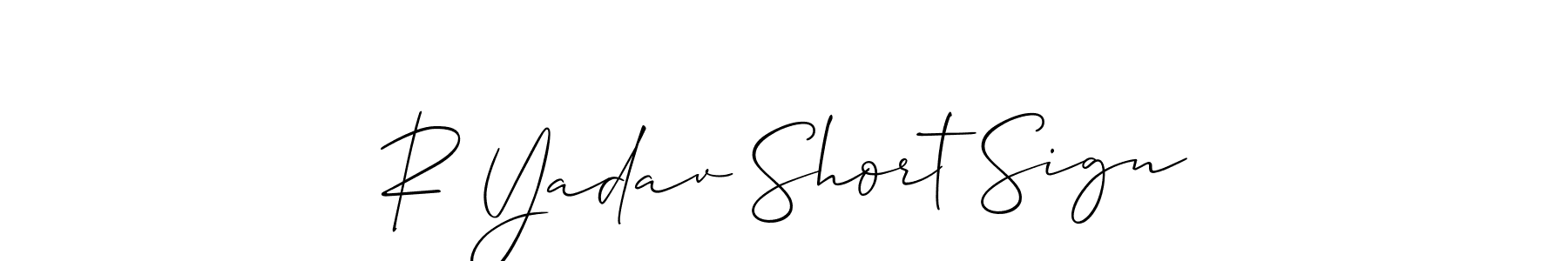 You can use this online signature creator to create a handwritten signature for the name R Yadav Short Sign. This is the best online autograph maker. R Yadav Short Sign signature style 2 images and pictures png