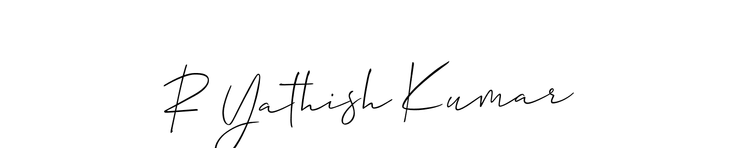 How to Draw R Yathish Kumar signature style? Allison_Script is a latest design signature styles for name R Yathish Kumar. R Yathish Kumar signature style 2 images and pictures png