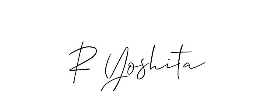 Best and Professional Signature Style for R Yoshita. Allison_Script Best Signature Style Collection. R Yoshita signature style 2 images and pictures png