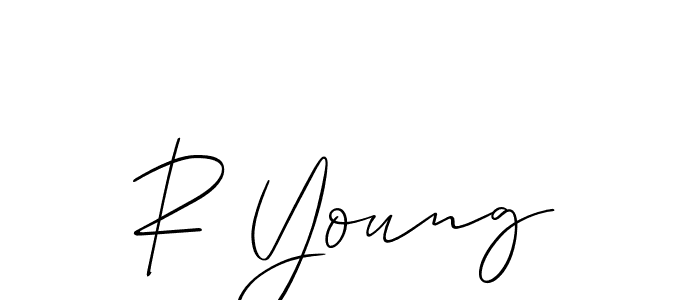 Similarly Allison_Script is the best handwritten signature design. Signature creator online .You can use it as an online autograph creator for name R Young. R Young signature style 2 images and pictures png