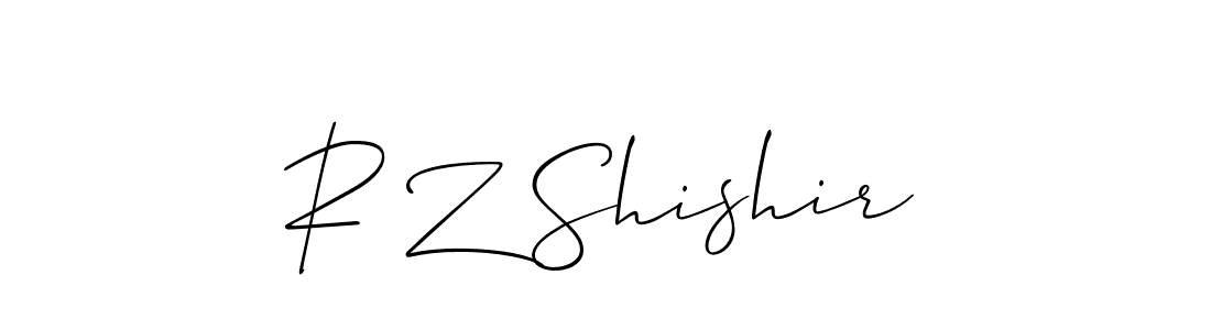 R Z Shishir stylish signature style. Best Handwritten Sign (Allison_Script) for my name. Handwritten Signature Collection Ideas for my name R Z Shishir. R Z Shishir signature style 2 images and pictures png