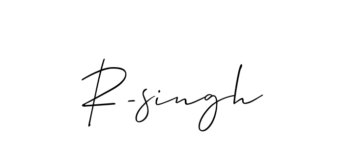 How to make R-singh name signature. Use Allison_Script style for creating short signs online. This is the latest handwritten sign. R-singh signature style 2 images and pictures png