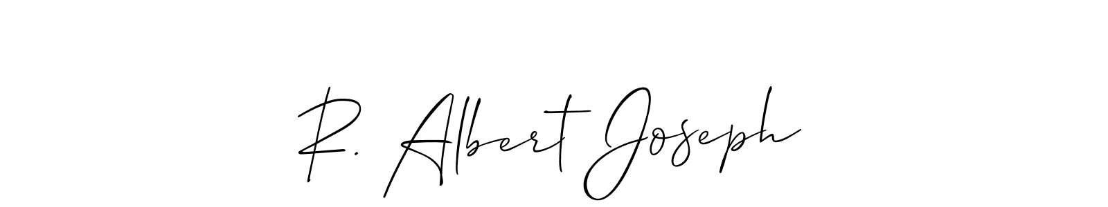 Make a beautiful signature design for name R. Albert Joseph. Use this online signature maker to create a handwritten signature for free. R. Albert Joseph signature style 2 images and pictures png