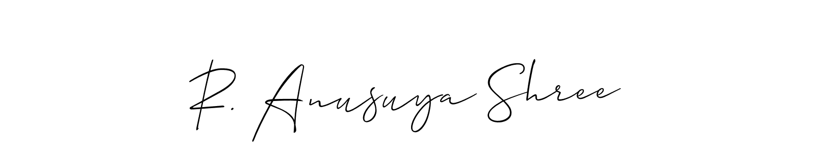 Best and Professional Signature Style for R. Anusuya Shree. Allison_Script Best Signature Style Collection. R. Anusuya Shree signature style 2 images and pictures png