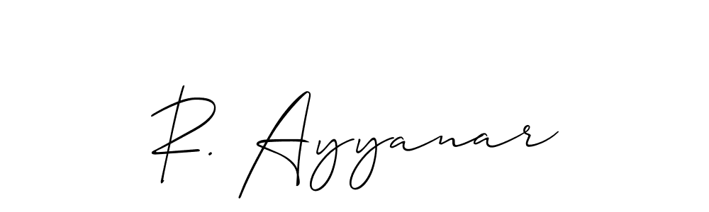 You can use this online signature creator to create a handwritten signature for the name R. Ayyanar. This is the best online autograph maker. R. Ayyanar signature style 2 images and pictures png