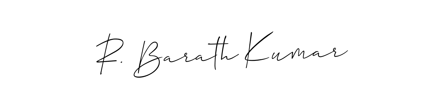 R. Barath Kumar stylish signature style. Best Handwritten Sign (Allison_Script) for my name. Handwritten Signature Collection Ideas for my name R. Barath Kumar. R. Barath Kumar signature style 2 images and pictures png