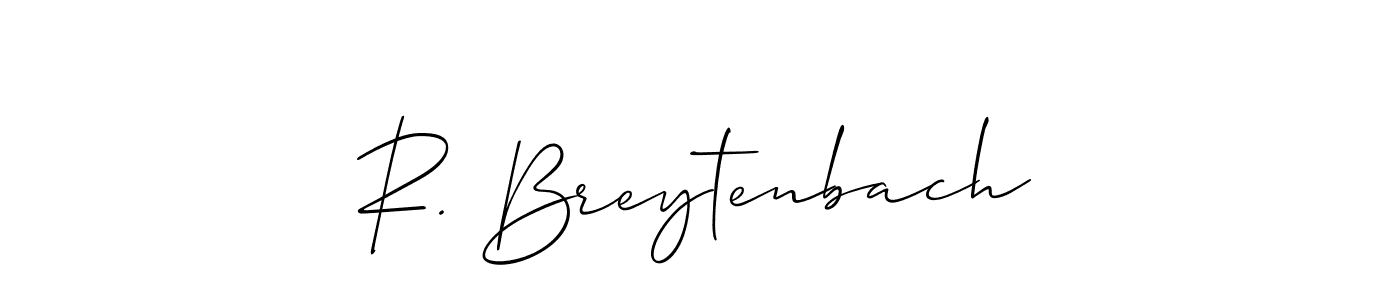 See photos of R. Breytenbach official signature by Spectra . Check more albums & portfolios. Read reviews & check more about Allison_Script font. R. Breytenbach signature style 2 images and pictures png