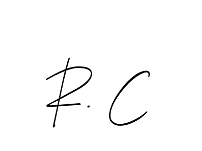 Create a beautiful signature design for name R. C. With this signature (Allison_Script) fonts, you can make a handwritten signature for free. R. C signature style 2 images and pictures png