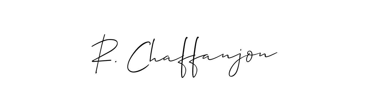 Allison_Script is a professional signature style that is perfect for those who want to add a touch of class to their signature. It is also a great choice for those who want to make their signature more unique. Get R. Chaffanjon name to fancy signature for free. R. Chaffanjon signature style 2 images and pictures png