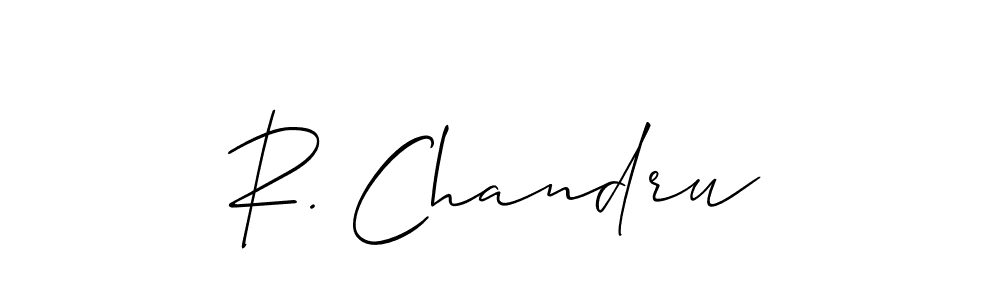 Similarly Allison_Script is the best handwritten signature design. Signature creator online .You can use it as an online autograph creator for name R. Chandru. R. Chandru signature style 2 images and pictures png