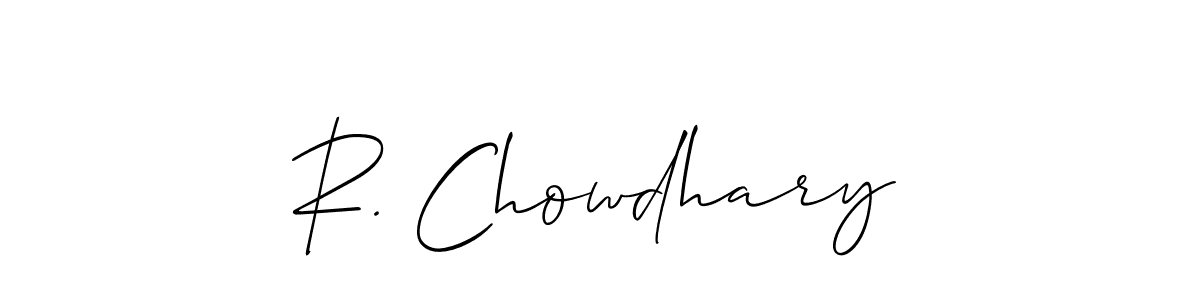 R. Chowdhary stylish signature style. Best Handwritten Sign (Allison_Script) for my name. Handwritten Signature Collection Ideas for my name R. Chowdhary. R. Chowdhary signature style 2 images and pictures png