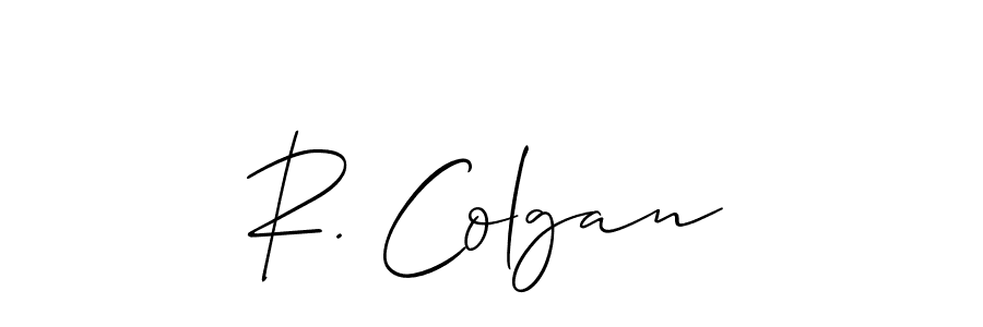 Check out images of Autograph of R. Colgan name. Actor R. Colgan Signature Style. Allison_Script is a professional sign style online. R. Colgan signature style 2 images and pictures png