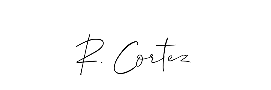 It looks lik you need a new signature style for name R. Cortez. Design unique handwritten (Allison_Script) signature with our free signature maker in just a few clicks. R. Cortez signature style 2 images and pictures png