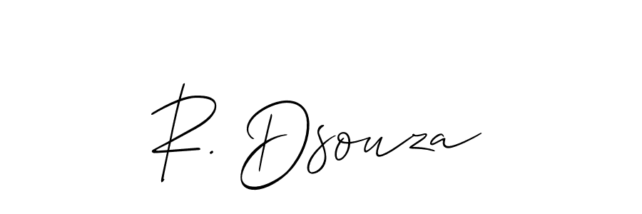 This is the best signature style for the R. Dsouza name. Also you like these signature font (Allison_Script). Mix name signature. R. Dsouza signature style 2 images and pictures png