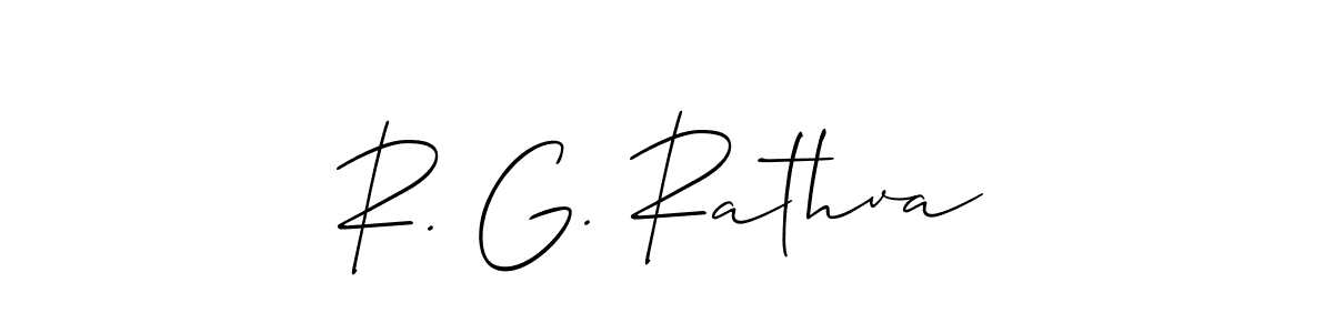 Once you've used our free online signature maker to create your best signature Allison_Script style, it's time to enjoy all of the benefits that R. G. Rathva name signing documents. R. G. Rathva signature style 2 images and pictures png