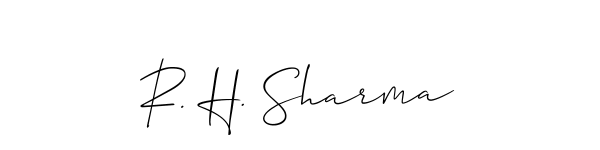 Best and Professional Signature Style for R. H. Sharma. Allison_Script Best Signature Style Collection. R. H. Sharma signature style 2 images and pictures png