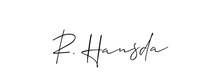 Here are the top 10 professional signature styles for the name R. Hansda. These are the best autograph styles you can use for your name. R. Hansda signature style 2 images and pictures png