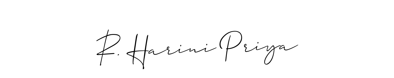 Make a beautiful signature design for name R. Harini Priya. Use this online signature maker to create a handwritten signature for free. R. Harini Priya signature style 2 images and pictures png