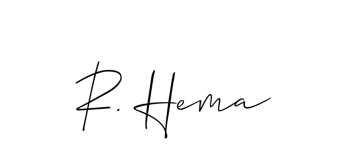 Use a signature maker to create a handwritten signature online. With this signature software, you can design (Allison_Script) your own signature for name R. Hema. R. Hema signature style 2 images and pictures png