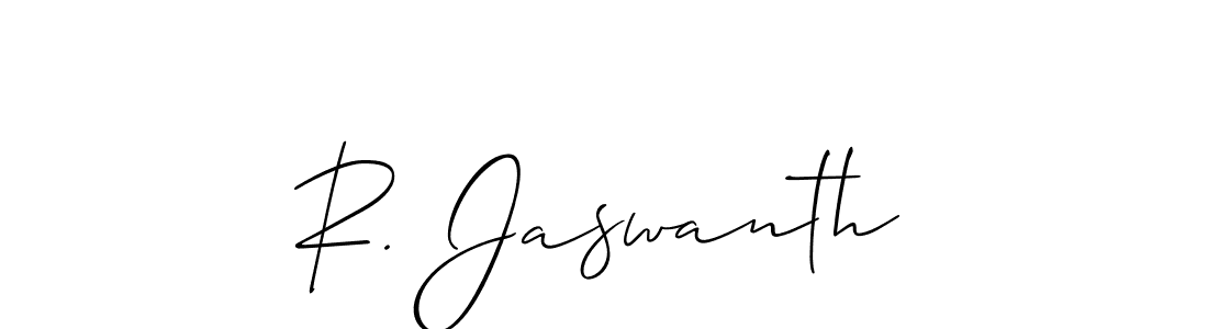 Best and Professional Signature Style for R. Jaswanth. Allison_Script Best Signature Style Collection. R. Jaswanth signature style 2 images and pictures png